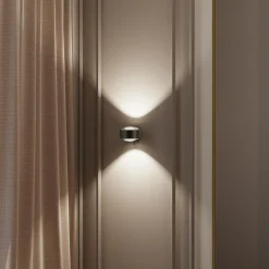 Top Light Puk! 120 Wall spot LED, claires, brun/chromé| Appliques Murales Led|Appliques Murales