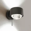 Top Light Puk! 80 Wall spot LED lentilles clair anthr. mat| Appliques Murales Led|Appliques Murales