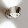 Top Light Puk! 80 Wall spot LED lentilles clair chromé| Appliques Murales Led|Appliques Murales