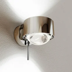 Top Light Puk! 80 Wall spot LED lentilles clair chromé| Appliques Murales Led|Appliques Murales