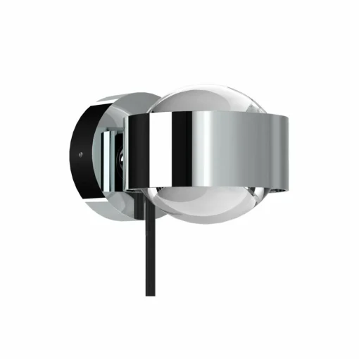Top Light Puk! 80 Wall spot LED lentilles clair chromé| Appliques Murales Led|Appliques Murales