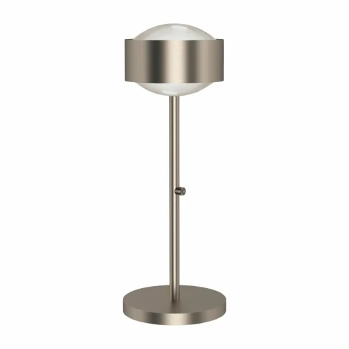 Top Light Puk Maxx Eye Table LED 37cm lentille mat nickel mat| Lampes À Poser Led|Lampes À Poser Et Lampes De Table