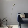 Top Light Puk Mini Floor Mini Single LED mat/clair, nickel| Lampadaires Led|Lampadaires