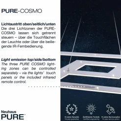 PURE Cosmo suspension LED 121x84,5 cm| Suspensions Led|Suspensions
