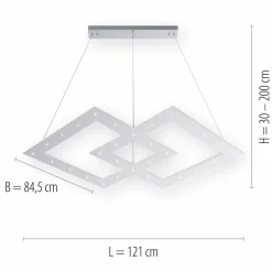 PURE Cosmo suspension LED 121x84,5 cm| Suspensions Led|Suspensions