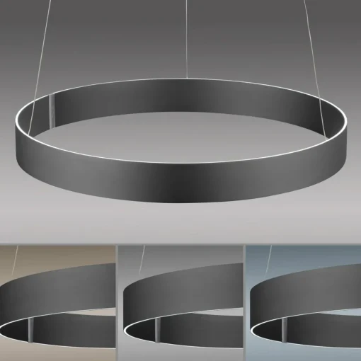 PURE E-Clipse suspension LED, CCT, gris| Suspensions Led|Suspensions