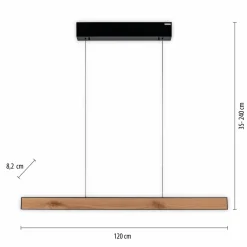 PURE E-Motion suspension linéaire LED, CCT, bois| Suspensions Led|Suspensions