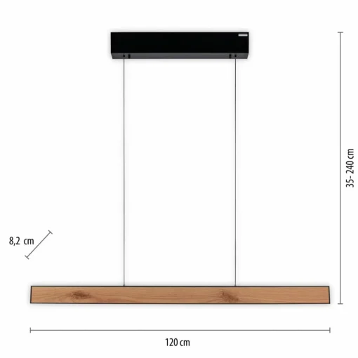 PURE E-Motion suspension linéaire LED, CCT, bois| Suspensions Led|Suspensions