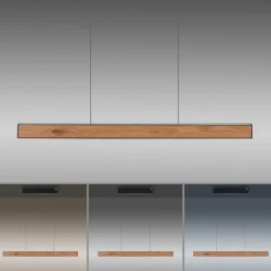 PURE E-Motion suspension linéaire LED, CCT, bois| Suspensions Led|Suspensions