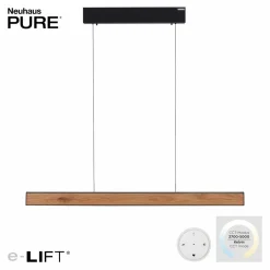 PURE E-Motion suspension linéaire LED, CCT, bois| Suspensions Led|Suspensions