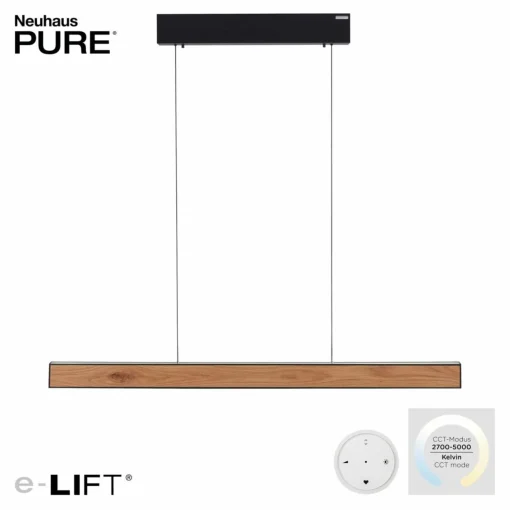 PURE E-Motion suspension linéaire LED, CCT, bois| Suspensions Led|Suspensions