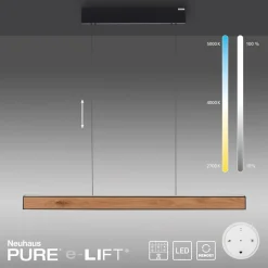 PURE E-Motion suspension linéaire LED, CCT, bois| Suspensions Led|Suspensions