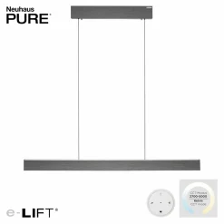 PURE E-Motion suspension linéaire LED, CCT, gris| Suspensions Led|Suspensions