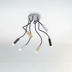 PURE Gemin plafonnier LED à 6 lampes mélange| Plafonniers Led|Plafonniers