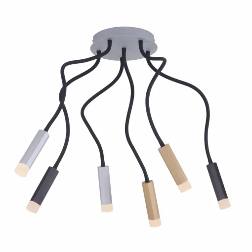 PURE Gemin plafonnier LED à 6 lampes mélange| Plafonniers Led|Plafonniers