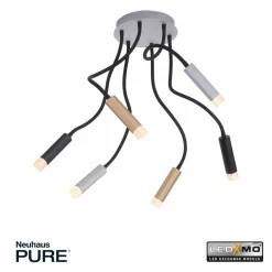 PURE Gemin plafonnier LED à 6 lampes mélange| Plafonniers Led|Plafonniers