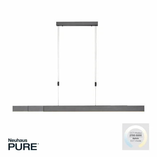 PURE Moto suspension LED avec variateur, grise| Suspensions Led|Suspensions