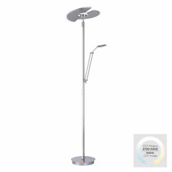 PURE Mutil lampadaire LED, liseuse, argenté| Lampadaires Led|Lampadaires