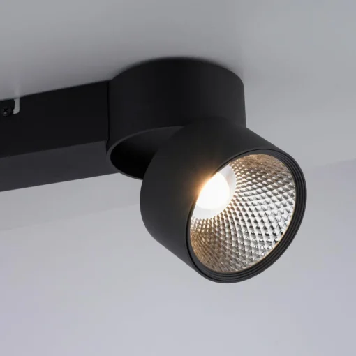 PURE Nola plafonnier LED à deux lampes, noir| Spots Et Projecteurs Led|Spots