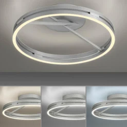 PURE Plafonnier LED Loop, aluminium, métal, Ø 60 cm CCT| Plafonniers Led|Plafonniers