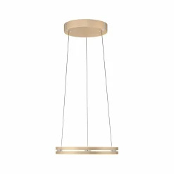 PURE Suspension LED E-Loop, laiton, Ø 50 cm Aluminium CCT| Suspensions Led|Suspensions
