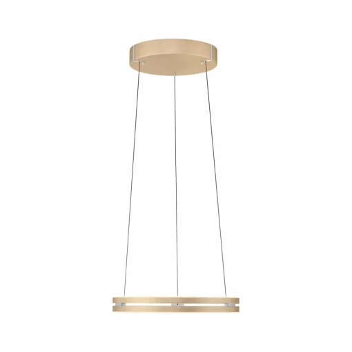 PURE Suspension LED E-Loop, laiton, Ø 50 cm Aluminium CCT| Suspensions Led|Suspensions