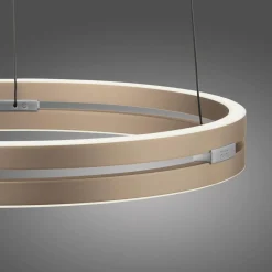 PURE Suspension LED E-Loop, laiton, Ø 50 cm Aluminium CCT| Suspensions Led|Suspensions