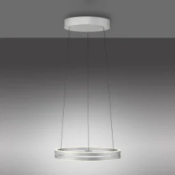 PURE Suspension LED E-Loop aluminium Ø 50 cm Aluminium CCT| Suspensions Led|Suspensions