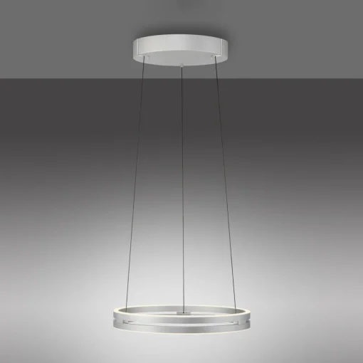PURE Suspension LED E-Loop aluminium Ø 50 cm Aluminium CCT| Suspensions Led|Suspensions