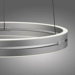 PURE Suspension LED E-Loop aluminium Ø 50 cm Aluminium CCT| Suspensions Led|Suspensions