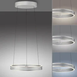 PURE Suspension LED E-Loop aluminium Ø 50 cm Aluminium CCT| Suspensions Led|Suspensions