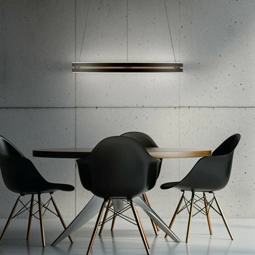 PURE Suspension LED E-Loop, noir, Ø 70 cm Aluminium CCT| Suspensions Led|Suspensions