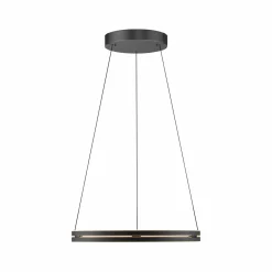 PURE Suspension LED E-Loop, noir, Ø 70 cm Aluminium CCT| Suspensions Led|Suspensions