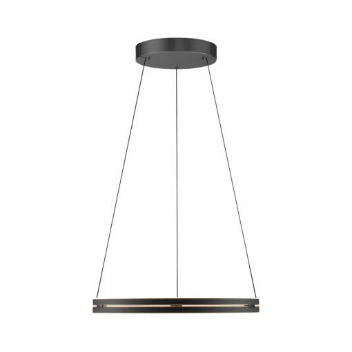 PURE Suspension LED E-Loop, noir, Ø 70 cm Aluminium CCT| Suspensions Led|Suspensions