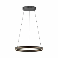 PURE Suspension LED E-Loop, noir, Ø 70 cm Aluminium CCT| Suspensions Led|Suspensions