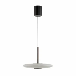 PURE Suspension LED E-Vitrum, brun/opale, verre/aluminium CCT| Suspensions Led|Suspensions