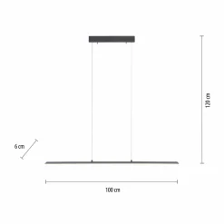 PURE Suspension LED Lite, anthracite, 100 cm, CCT, intensité variable| Suspensions Led|Suspensions