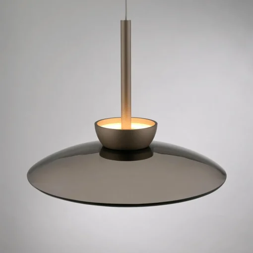 PURE Suspension LED Moon, bronze, verre/aluminium à 3 lampes| Suspensions Led|Suspensions