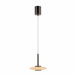 PURE Suspension LED Vitrum brun/opale verre/aluminium Ø 22 cm| Suspensions Led|Suspensions
