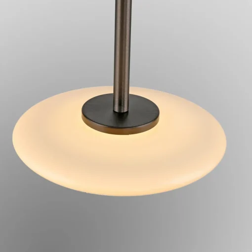 PURE Suspension LED Vitrum brun/opale verre/aluminium Ø 22 cm| Suspensions Led|Suspensions