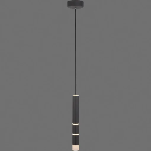 PURE Vega suspension LED, un cylindre, noir| Suspensions Led|Suspensions