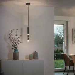 PURE Vega suspension LED, un cylindre, noir| Suspensions Led|Suspensions