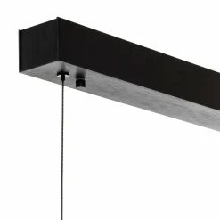 quitani Elis suspension LED chêne/noire 118 cm| Suspensions Led|Suspensions