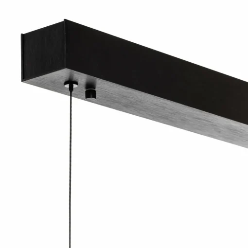 quitani Elis suspension LED chêne/noire 118 cm| Suspensions Led|Suspensions