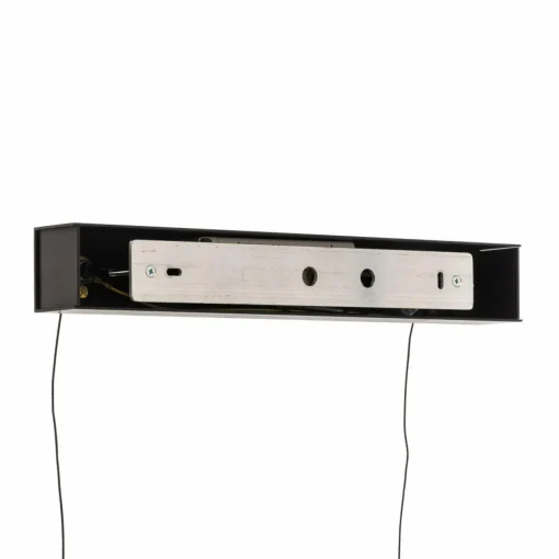 quitani Elis suspension LED chêne/noire 118 cm| Suspensions Led|Suspensions