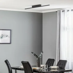 quitani Plafonnier LED Tolu, noir, 118 cm| Plafonniers Led|Plafonniers