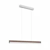 quitani Suspension LED Keijo, nickel/noyer, 103 cm| Suspensions Led|Suspensions