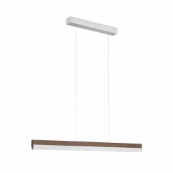 quitani Suspension LED Keijo, nickel/noyer, 103 cm| Suspensions Led|Suspensions