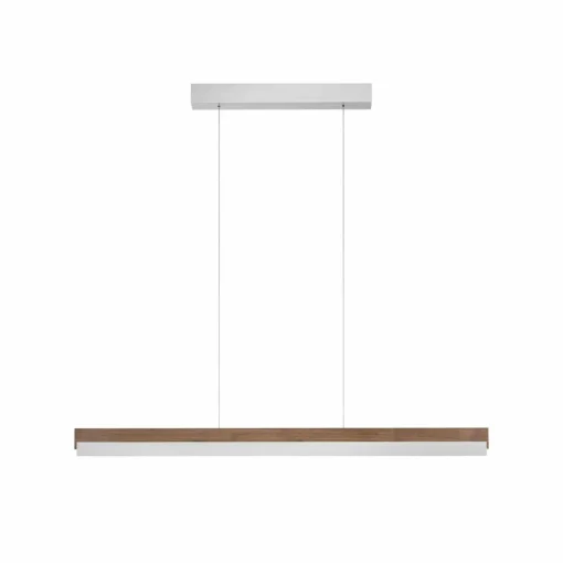 quitani Suspension LED Keijo, nickel/noyer, 103 cm| Suspensions Led|Suspensions