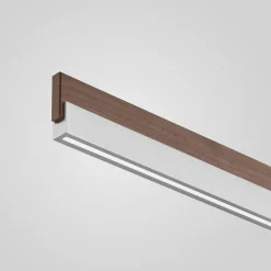 quitani Suspension LED Keijo, nickel/noyer, 103 cm| Suspensions Led|Suspensions